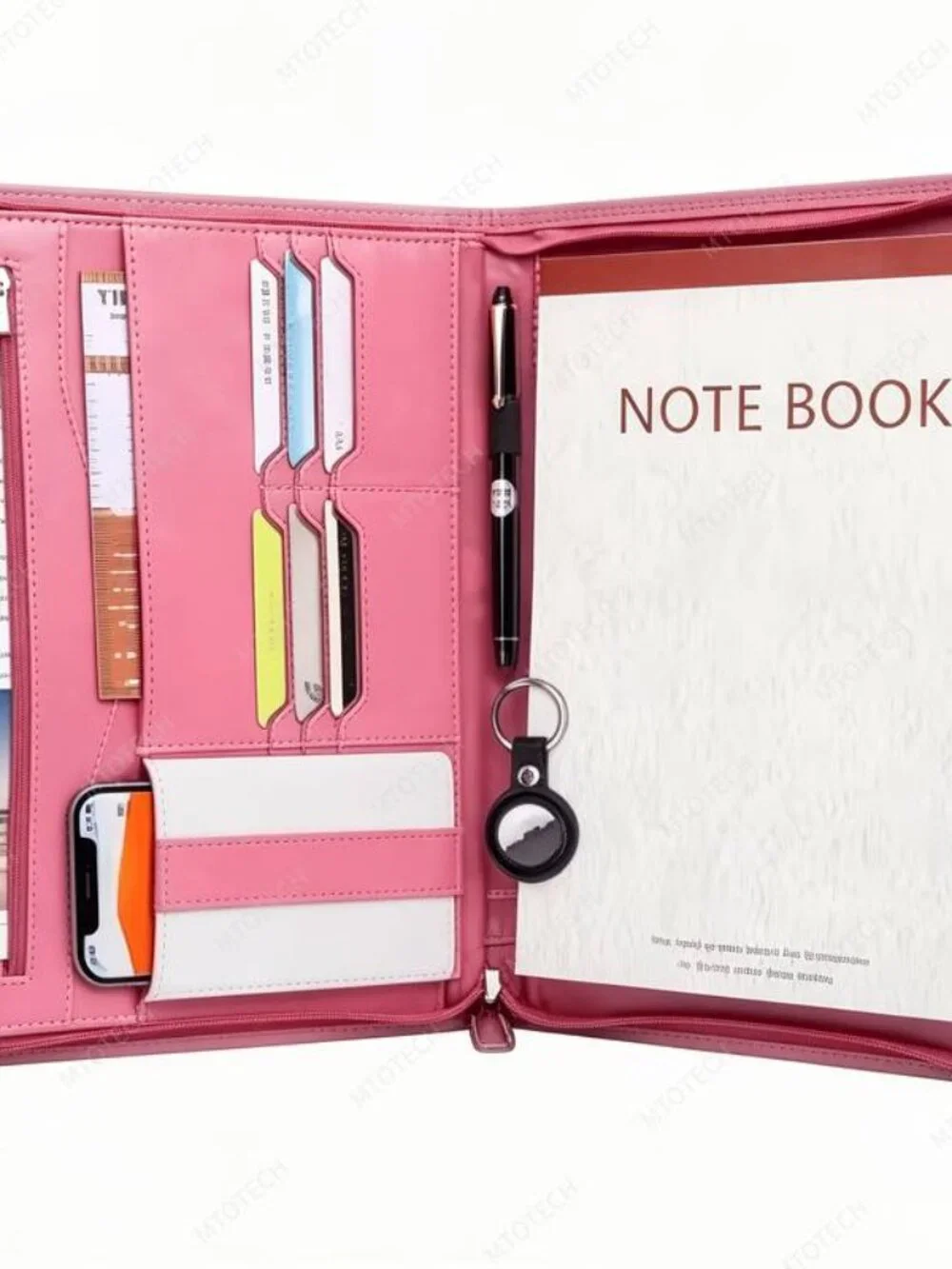 Zippered Business Organizer with Tablet Sleeve